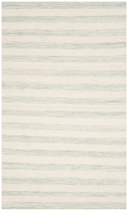 Safavieh Dhurries Dhu575G Light Blue / Ivory Striped Area Rug