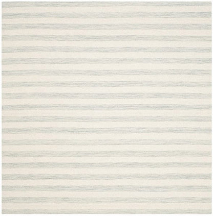 Safavieh Dhurries Dhu575G Light Blue / Ivory Striped Area Rug