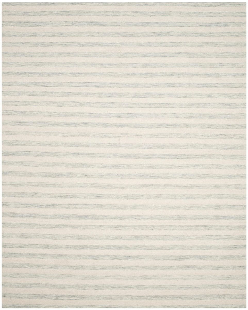 Safavieh Dhurries Dhu575G Light Blue / Ivory Striped Area Rug