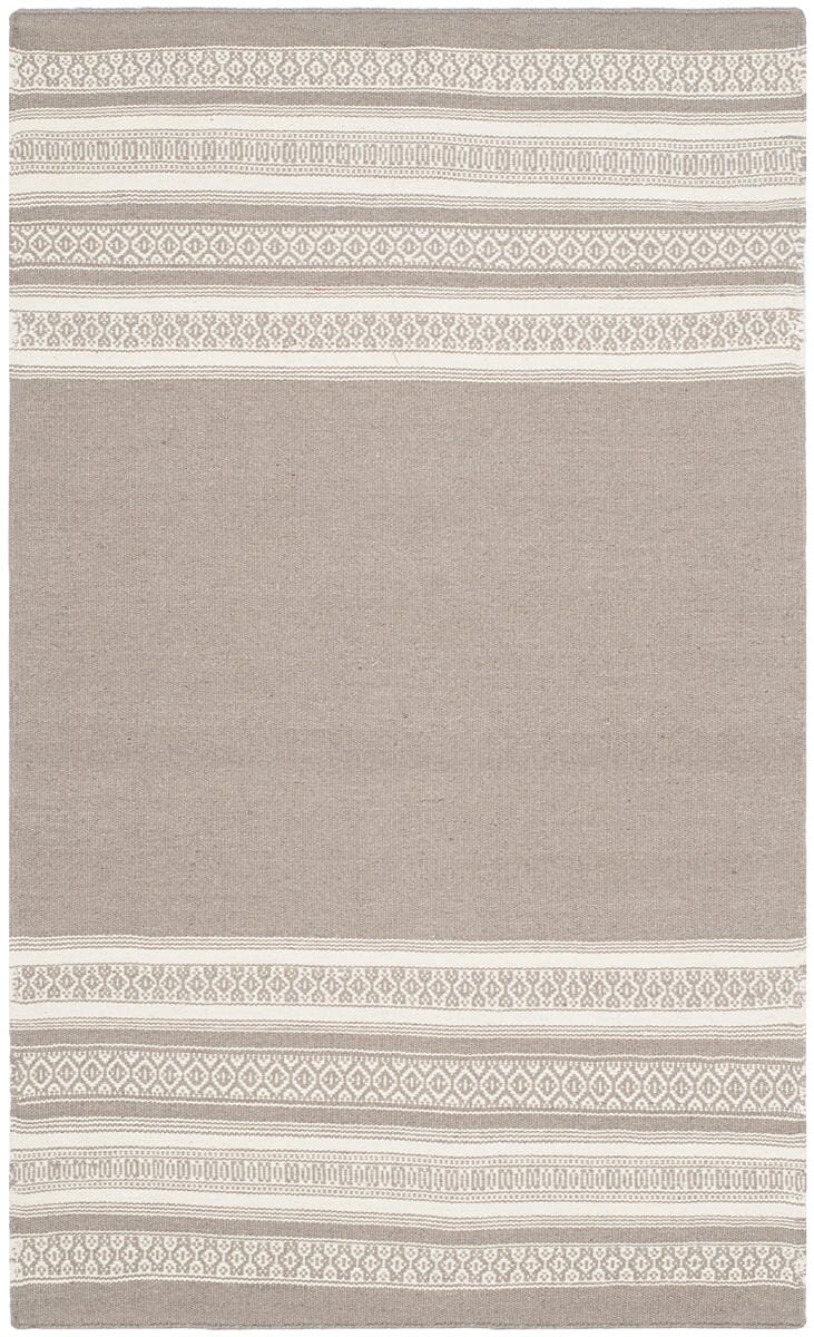 Safavieh Dhurries Dhu601A Light Brown Striped Area Rug