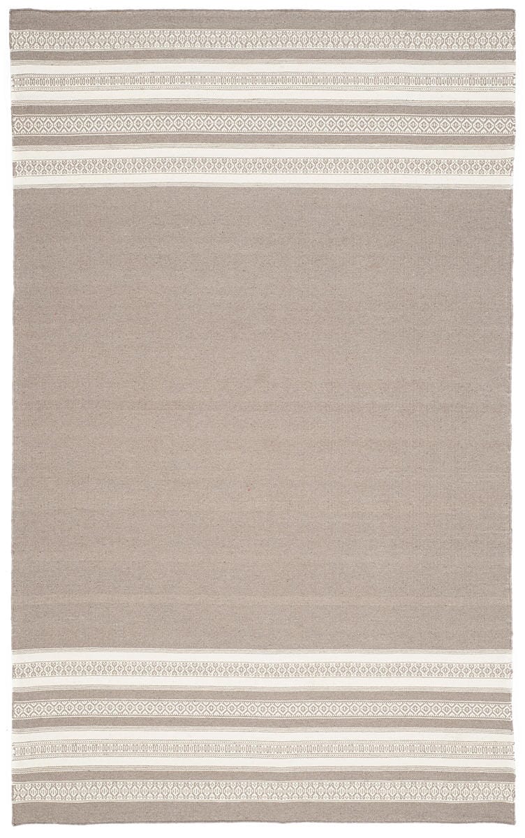 Safavieh Dhurries Dhu601A Light Brown Striped Area Rug