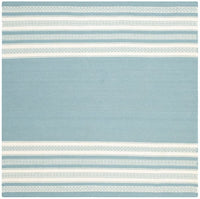 Safavieh Dhurries Dhu601C Turquoise Striped Area Rug