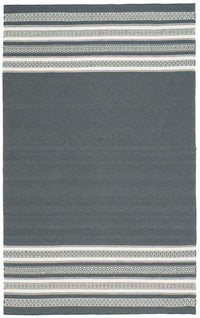 Safavieh Dhurries Dhu601D Dark Grey Striped Area Rug