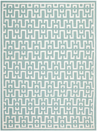 Safavieh Dhurries Dhu621A Seafoam / Ivory Geometric Area Rug