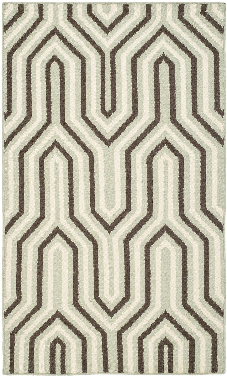 Safavieh Dhurries Dhu622A Grey / Multi Geometric Area Rug