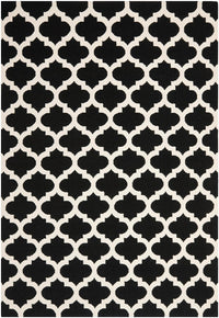 Safavieh Dhurries Dhu623A Black / Ivory Geometric Area Rug