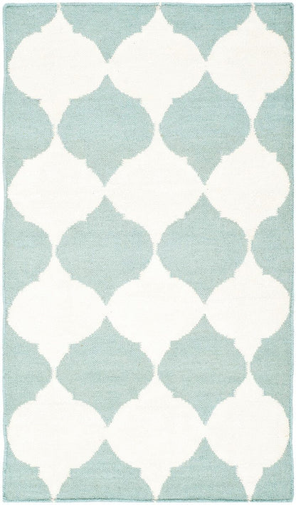 Safavieh Dhurries Dhu624A Blue / Ivory Geometric Area Rug