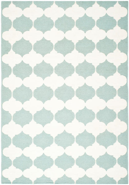 Safavieh Dhurries Dhu624A Blue / Ivory Geometric Area Rug