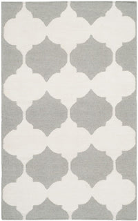 Safavieh Dhurries Dhu624B Grey / Ivory Geometric Area Rug