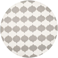 Safavieh Dhurries Dhu624B Grey / Ivory Geometric Area Rug