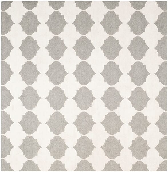 Safavieh Dhurries Dhu624B Grey / Ivory Geometric Area Rug