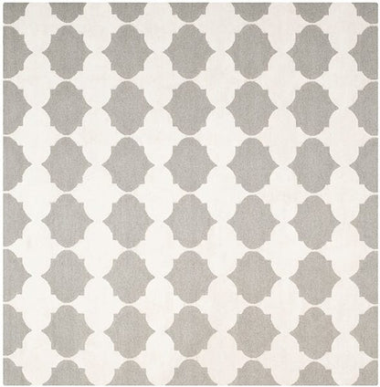 Safavieh Dhurries Dhu624B Grey / Ivory Geometric Area Rug