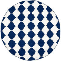 Safavieh Dhurries Dhu624D Navy / Ivory Geometric Area Rug