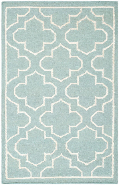 Safavieh Dhurries Dhu625A Blue / Ivory Geometric Area Rug