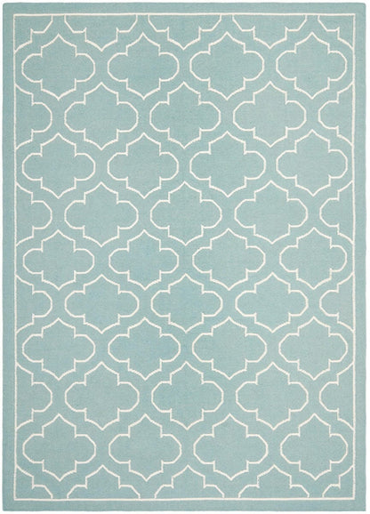 Safavieh Dhurries Dhu625A Blue / Ivory Geometric Area Rug