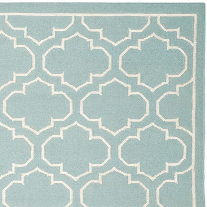 Safavieh Dhurries Dhu625A Blue / Ivory Geometric Area Rug