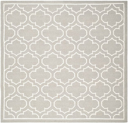 Safavieh Dhurries Dhu625B Grey / Ivory Geometric Area Rug