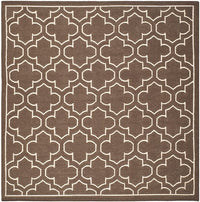 Safavieh Dhurries Dhu625C Brown / Ivory Geometric Area Rug