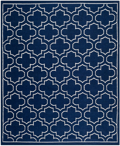 Safavieh Dhurries Dhu625D Navy / Ivory Geometric Area Rug