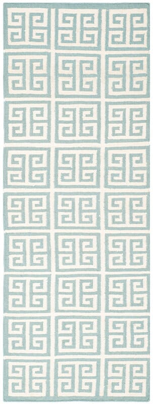 Safavieh Dhurries Dhu626A Blue / Ivory Geometric Area Rug