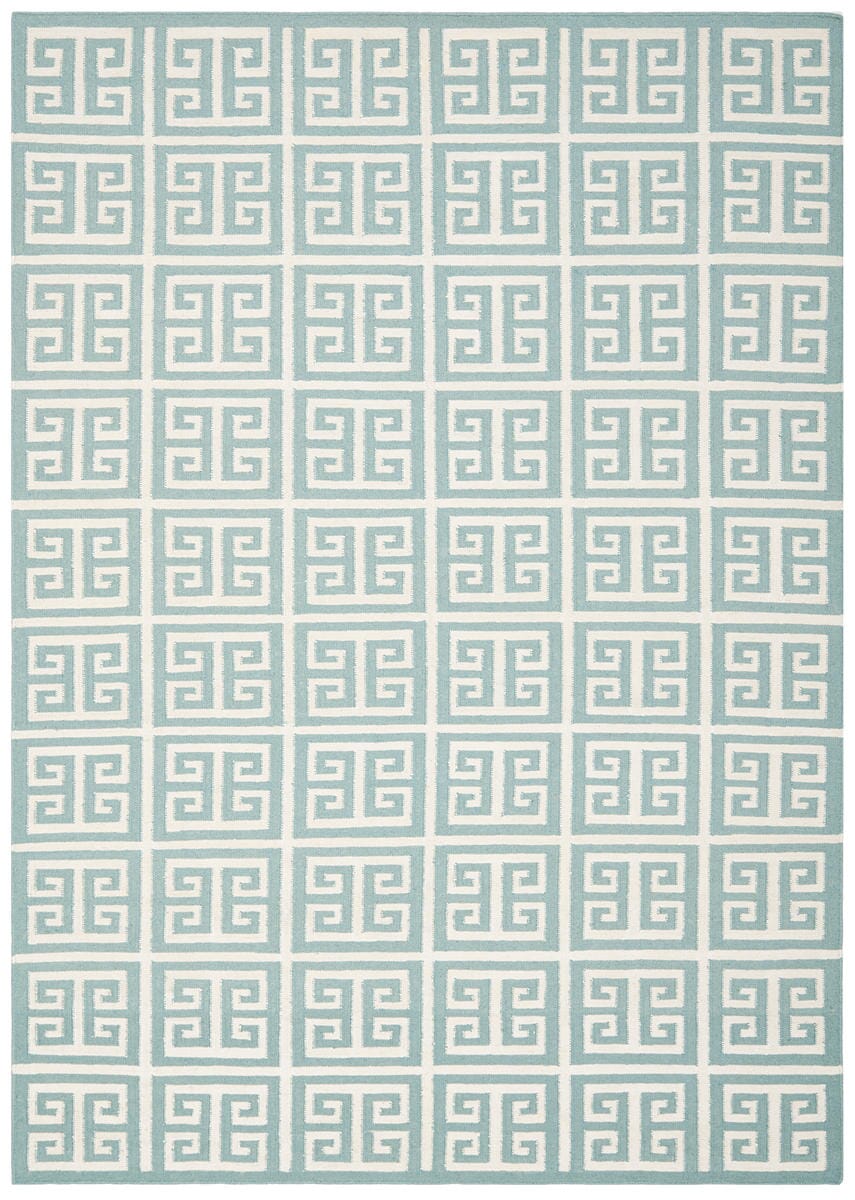 Safavieh Dhurries Dhu626A Blue / Ivory Geometric Area Rug