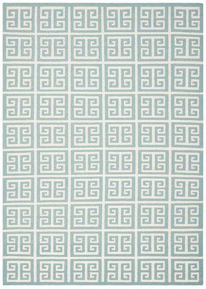 Safavieh Dhurries Dhu626A Blue / Ivory Geometric Area Rug