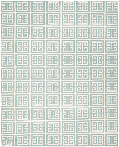 Safavieh Dhurries Dhu626A Blue / Ivory Geometric Area Rug