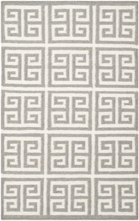 Safavieh Dhurries Dhu626B Grey / Ivory Geometric Area Rug