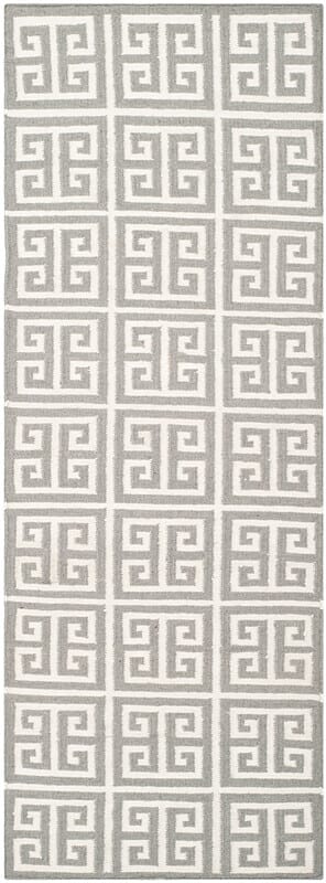 Safavieh Dhurries Dhu626B Grey / Ivory Geometric Area Rug