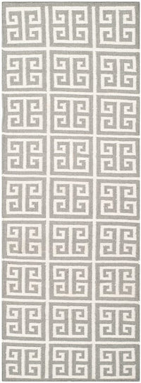 Safavieh Dhurries Dhu626B Grey / Ivory Geometric Area Rug