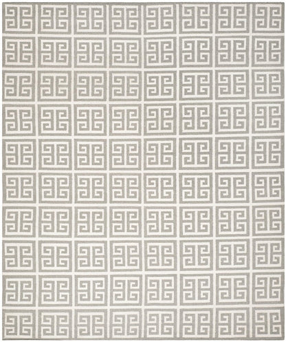 Safavieh Dhurries Dhu626B Grey / Ivory Geometric Area Rug