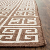 Safavieh Dhurries Dhu626C Brown / Ivory Geometric Area Rug