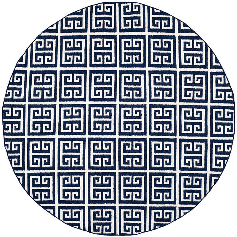 Safavieh Dhurries Dhu626D Navy / Ivory Geometric Area Rug