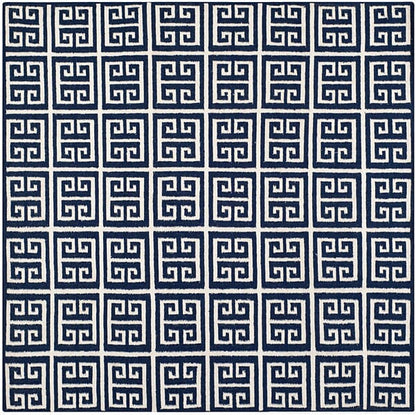 Safavieh Dhurries Dhu626D Navy / Ivory Geometric Area Rug