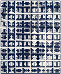 Safavieh Dhurries Dhu626D Navy / Ivory Geometric Area Rug