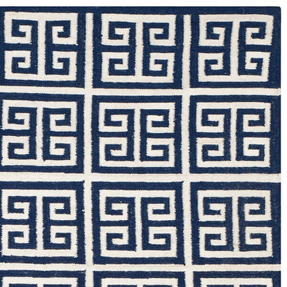 Safavieh Dhurries Dhu626D Navy / Ivory Geometric Area Rug