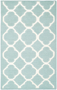 Safavieh Dhurries Dhu627A Blue / Ivory Geometric Area Rug