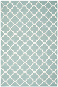 Safavieh Dhurries Dhu627A Blue / Ivory Geometric Area Rug