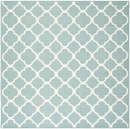 Safavieh Dhurries Dhu627A Blue / Ivory Geometric Area Rug