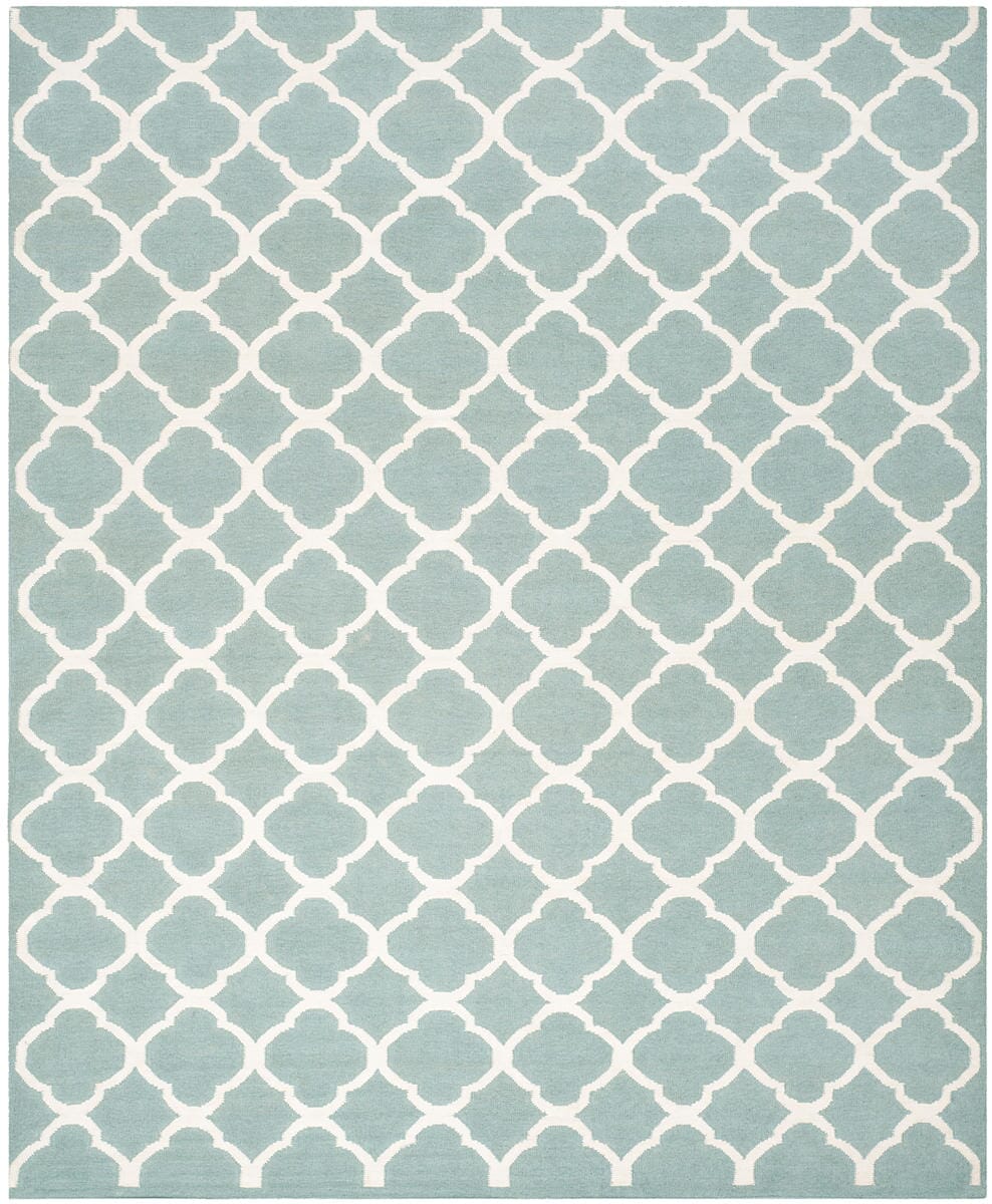 Safavieh Dhurries Dhu627A Blue / Ivory Geometric Area Rug