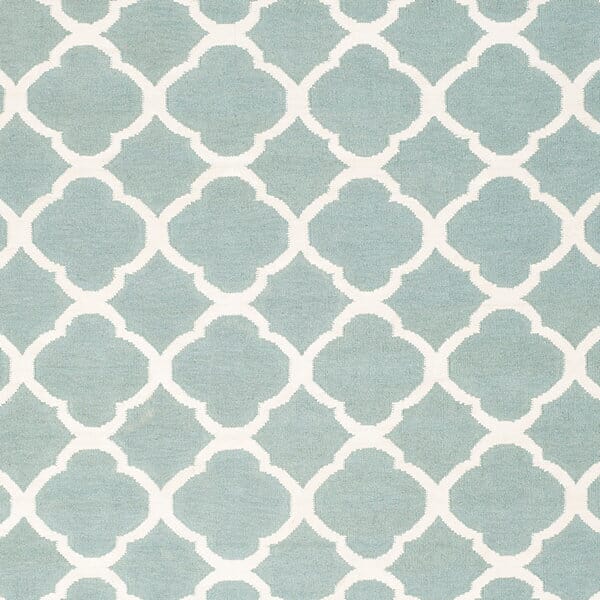 Safavieh Dhurries Dhu627A Blue / Ivory Geometric Area Rug