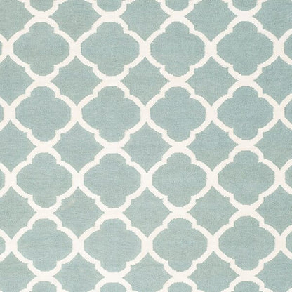 Safavieh Dhurries Dhu627A Blue / Ivory Geometric Area Rug