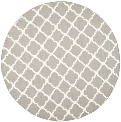 Safavieh Dhurries Dhu627B Grey / Ivory Geometric Area Rug