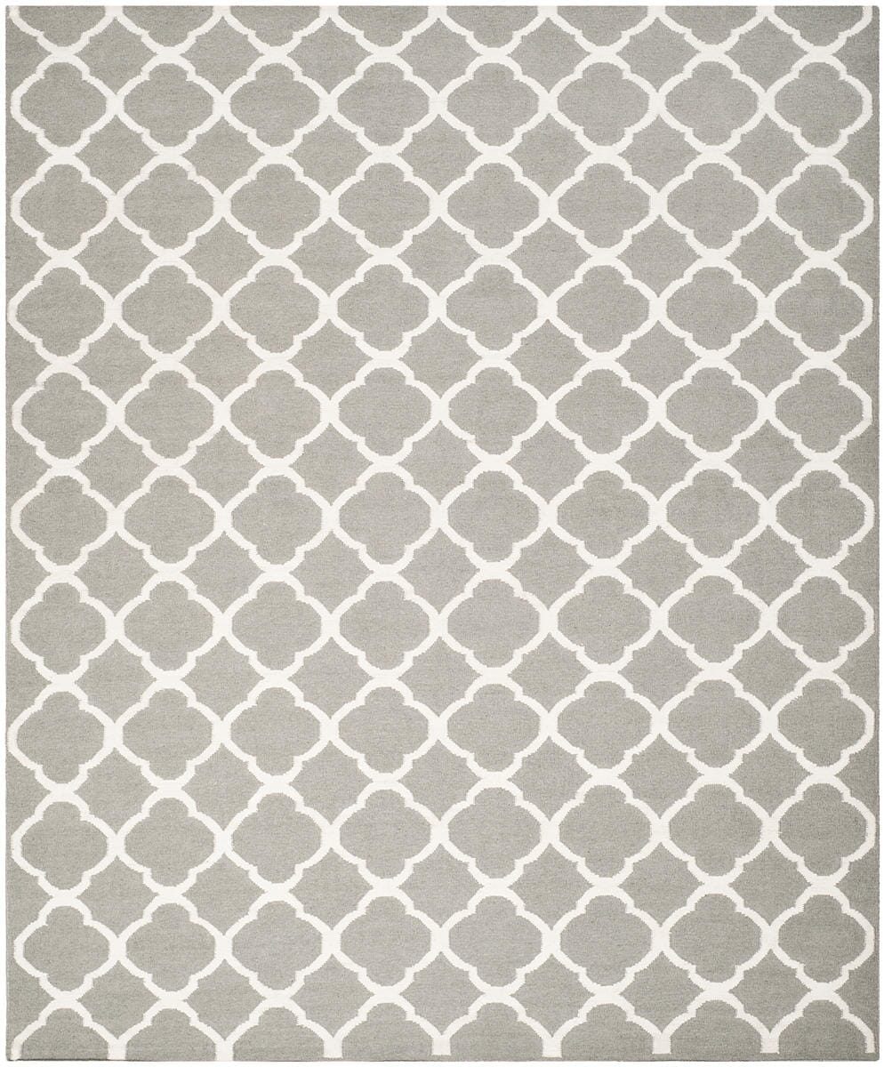 Safavieh Dhurries Dhu627B Grey / Ivory Geometric Area Rug