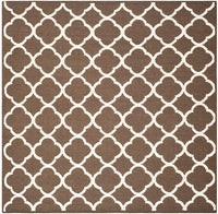 Safavieh Dhurries Dhu627C Brown / Ivory Geometric Area Rug