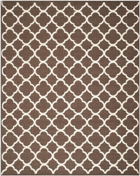 Safavieh Dhurries Dhu627C Brown / Ivory Geometric Area Rug