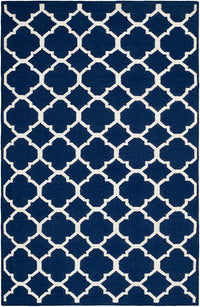 Safavieh Dhurries Dhu627D Navy / Ivory Geometric Area Rug