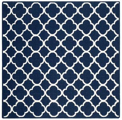 Safavieh Dhurries Dhu627D Navy / Ivory Geometric Area Rug