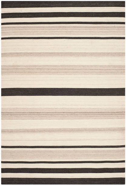 Safavieh Dhurries Dhu629A Natural / Grey Striped Area Rug