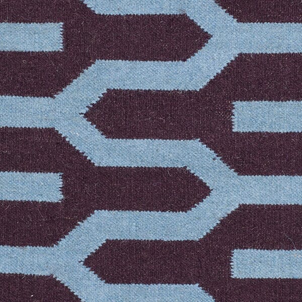 Safavieh Dhurries Dhu630B Purple / Blue Damask Area Rug